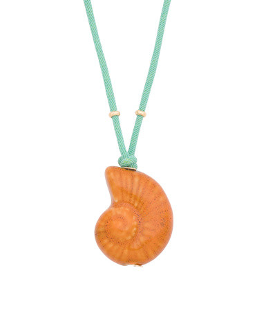Made In Thailand Corded Ceramic Shell Necklace | TJ Maxx