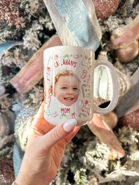 Cutest personalized holiday Christmas coffee cups! These would make the best gifts for moms, dads, and grandparents 🎁 loved you can add any picture of your kids or pets! 

#LTKGiftGuide #LTKHoliday #LTKCyberWeek