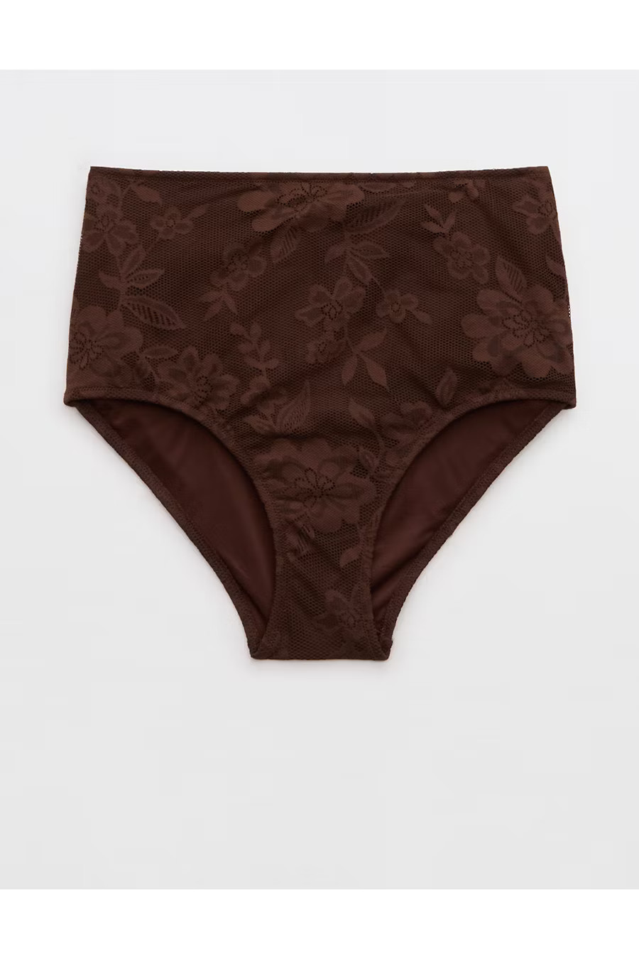 Aerie High Waisted Lace Bikini Bottom Women's Canyon Sun L | American Eagle Outfitters (US & CA)