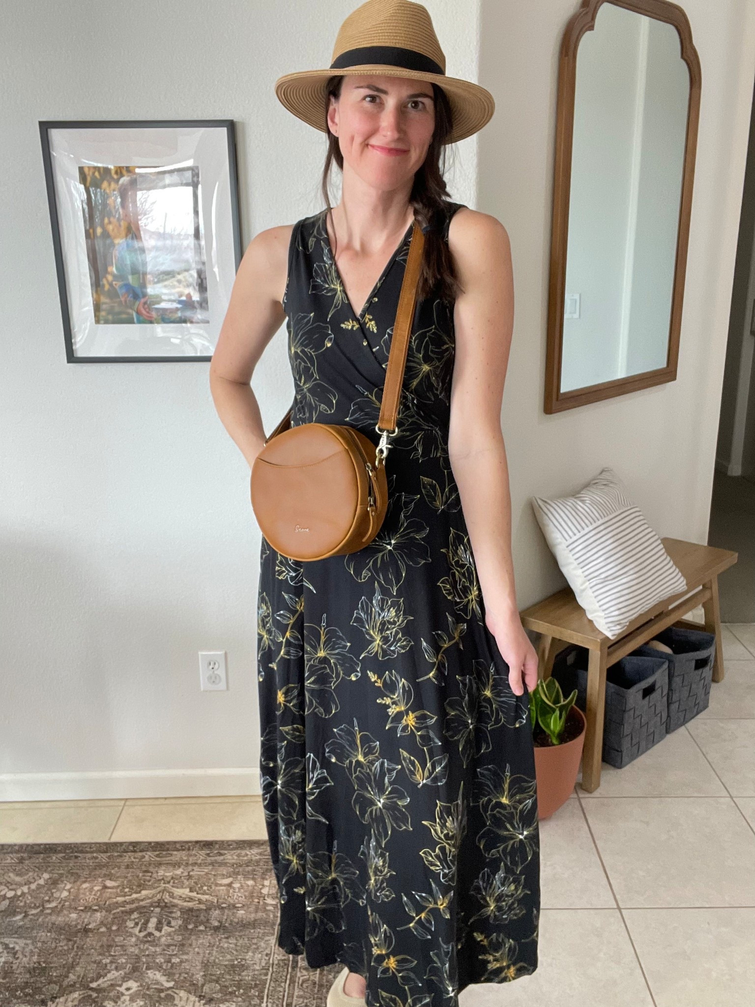 Love this floral dress!! So soft and comfy! Pockets! Perfect length! 

#LTKFindsUnder50 #LTKWatchNow #LTKOver40