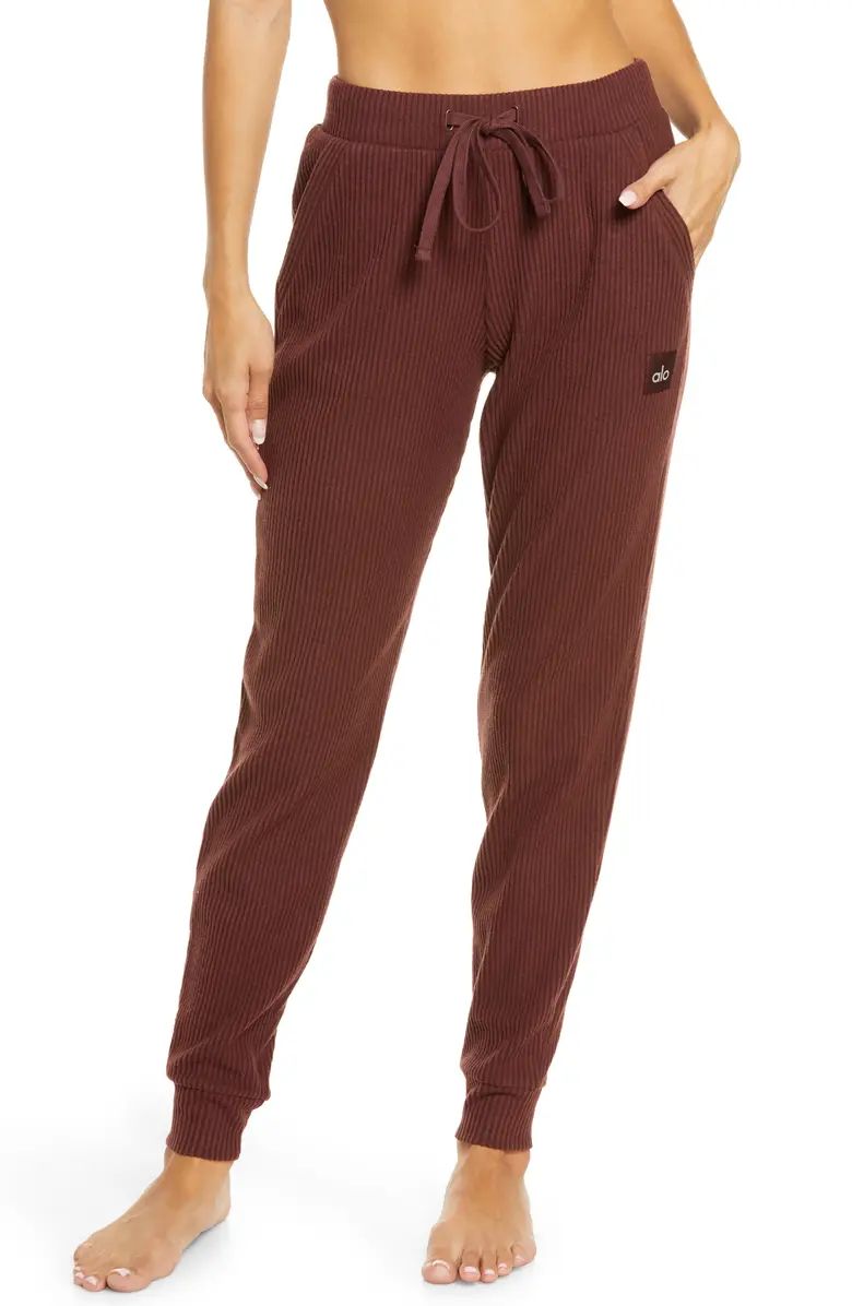 Muse Ribbed High Waist Sweatpants | Nordstrom