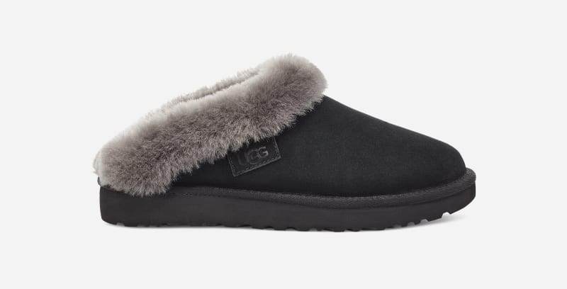 UGG® Women's ClUGG®ette Sheepskin Slippers in Black/, Size 6 | UGG (US)