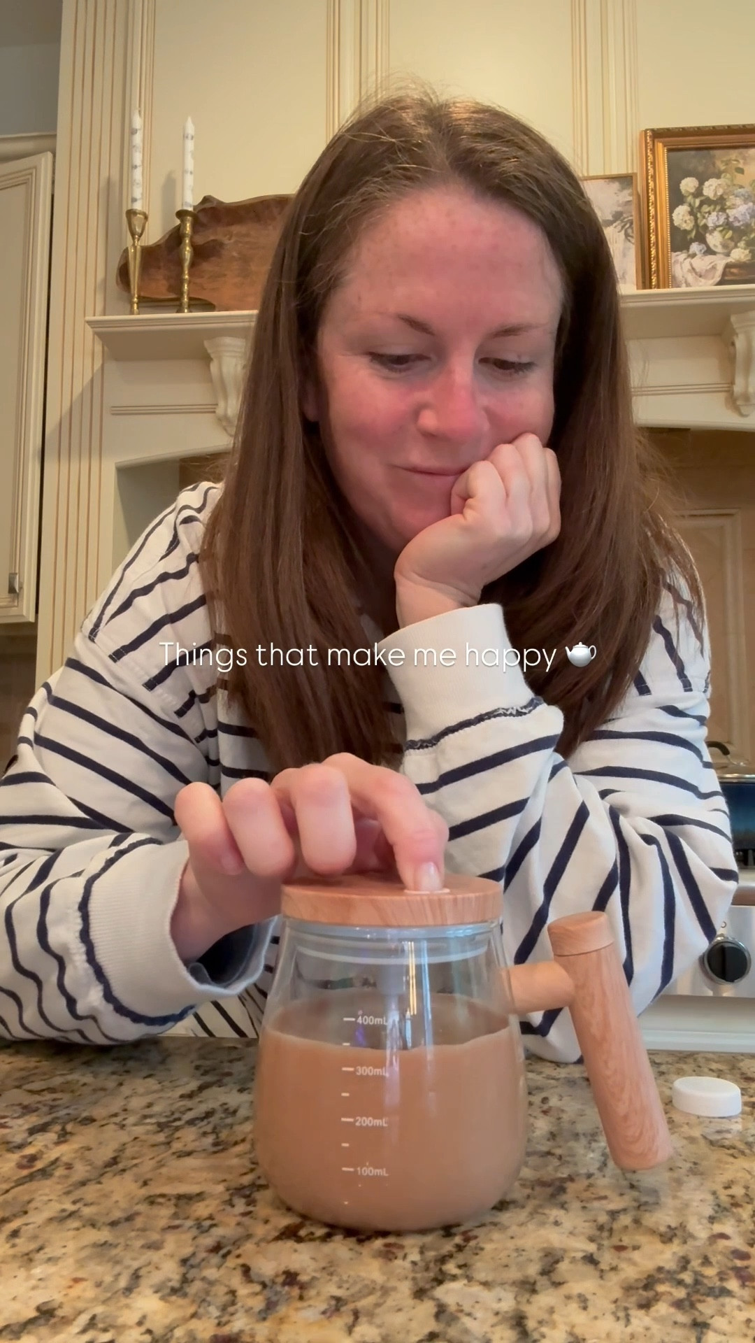 Make my morning chai tea protein latte with me. Time for a caffeine break. I prefer this over coffee now and it’s helped me feel better. Adding this cute new little mug helps mix my protein powder easily into my morning boost. Fun gift idea. Add it to your Easter basket. Or a fun Mother’s Day gift idea  

#LTKGiftGuide #LTKHome #LTKSeasonal