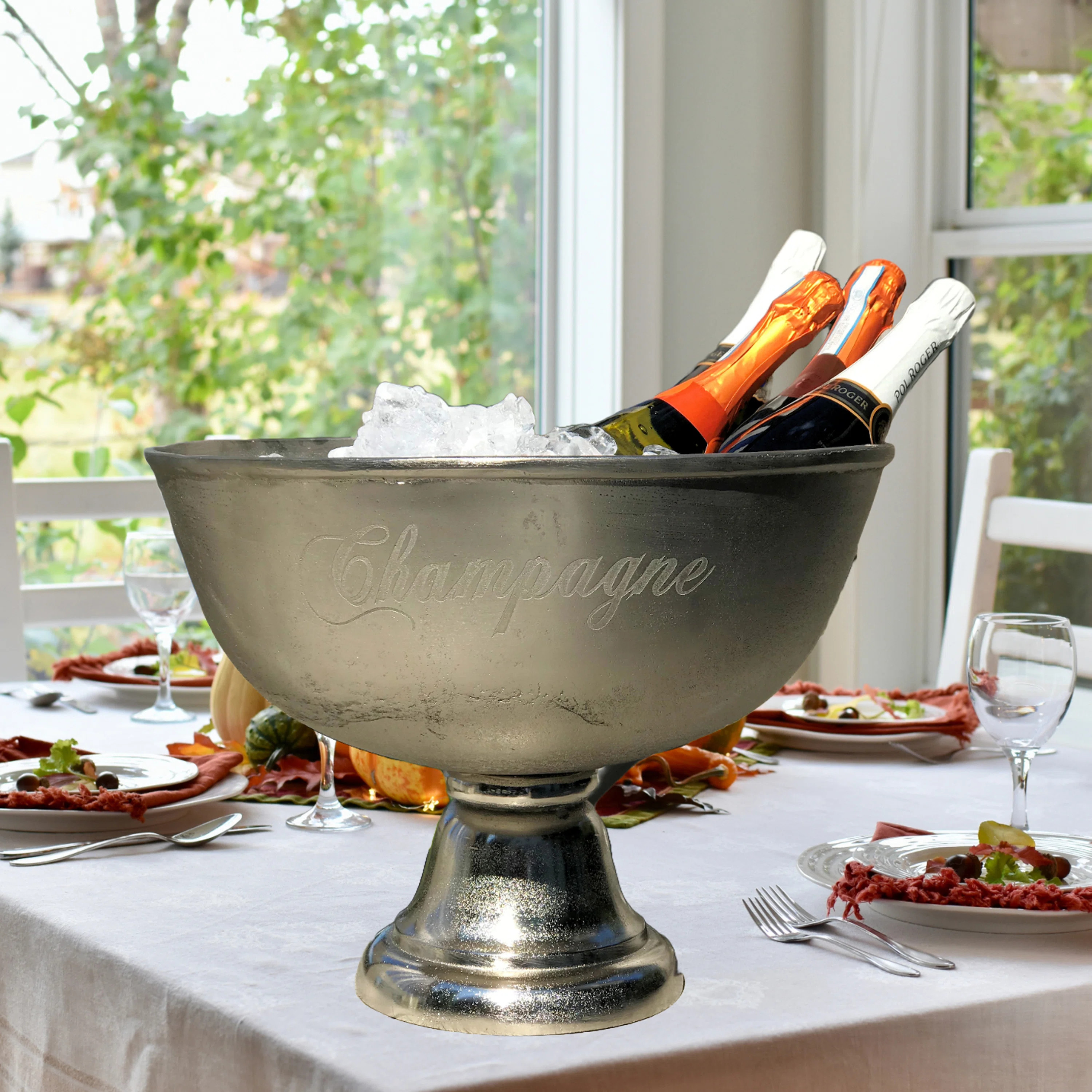 Ercole Aluminum Champagne Bucket | Wayfair North America