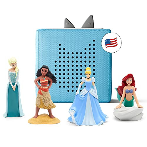 Toniebox Starter Set with Elsa, Moana, Cinderella, and Ariel - Light Blue [Discontinued] | Amazon (US)