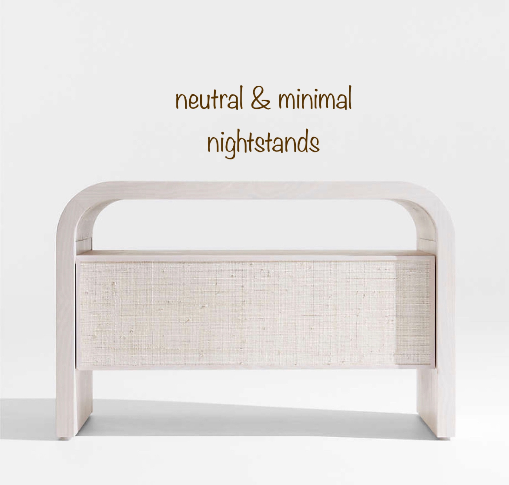 the perfect modern & minimal nightstands finally in stock & ready to ship ☁️🤍

#LTKSeasonal #LTKstyletip #LTKhome