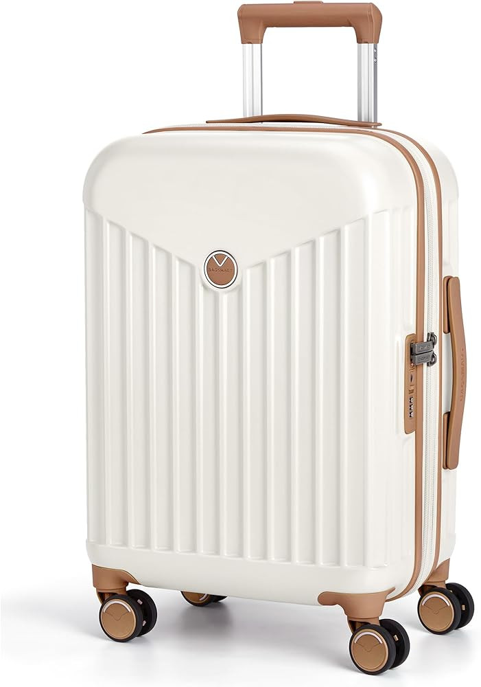 BAGSMART Hardside Expandable Luggage With Spinner Wheels, PC Lightweight Carry-On Luggage Airline... | Amazon (US)