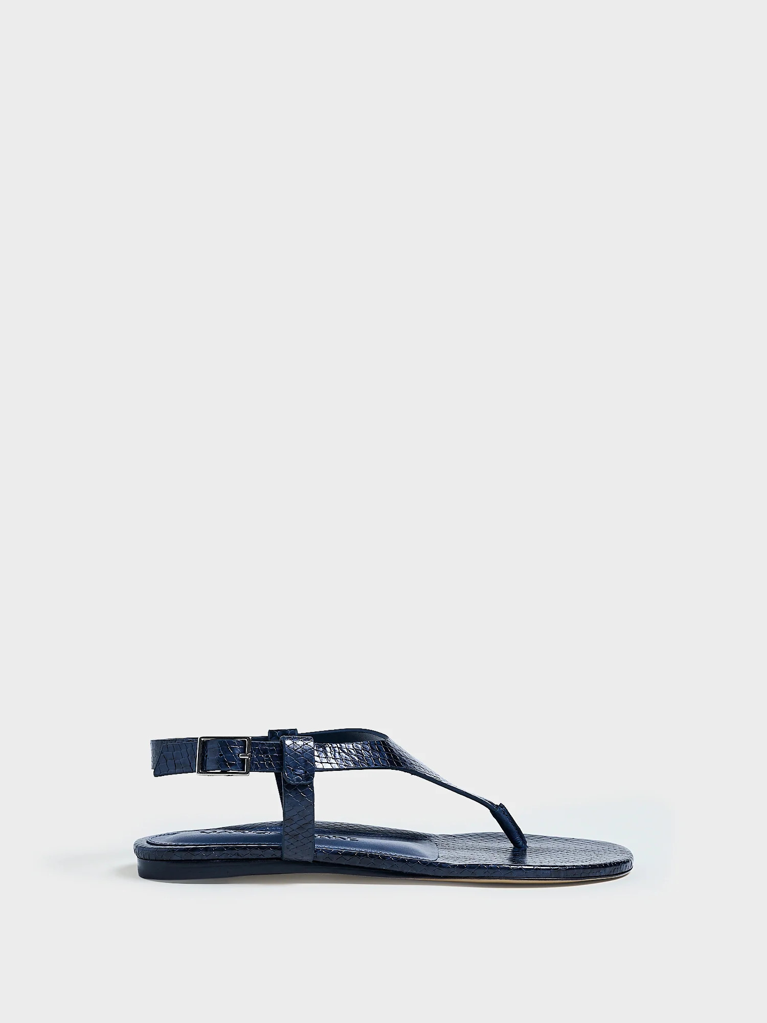 Solana Thong Sandal | Navy Python | Marion Parke