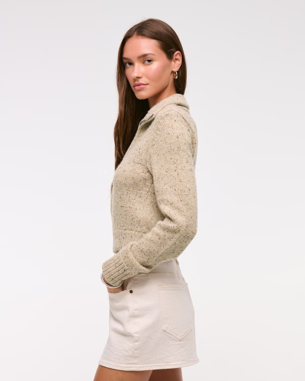 Double Zipper Cardigan | Abercrombie & Fitch (US)