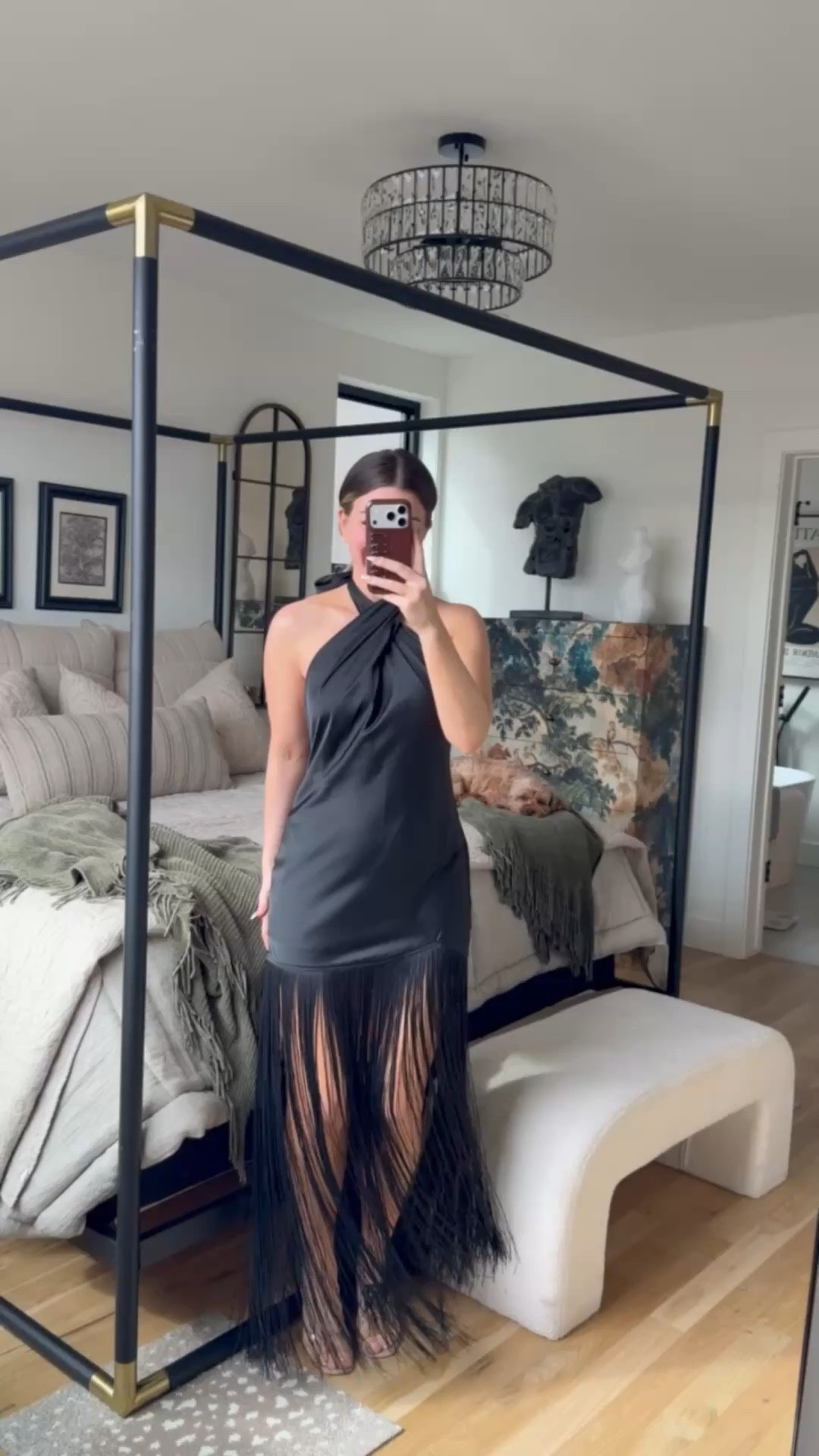 black halter dress with fringe lined bottom

i did my normal size small 

resort style 
halter 
fringe dress
amazon find 

#LTKResort #LTKBeach


#LTKootd