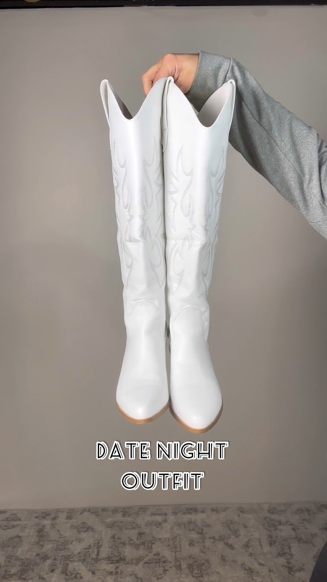 Styling white cow girl boots 🤍 

These cute boots are on sale today for $52! 

My calves are 16 inches & these fit with just a bit of wiggle room in the calve area. 

#LTKcurves #LTKshoecrush #LTKstyletip