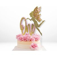 Fairy One Cake Topper - First Birthday Girl Elegant With 3D Wings Pink & Gold Happy 1st | Etsy (US)