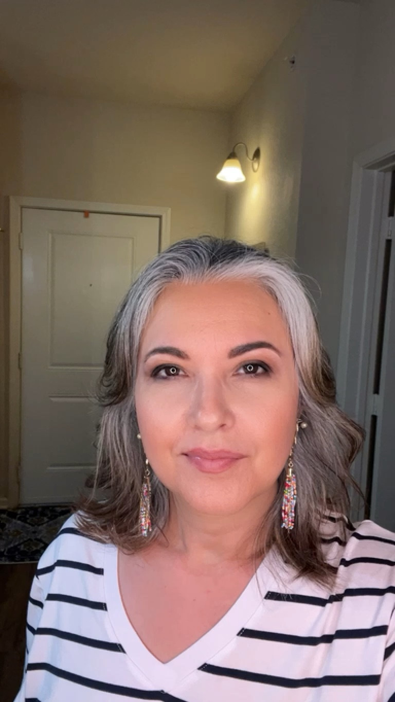 I just got this beautiful tee shirt from Gap at Sam’s Club! It’s so comfortable and beautiful! I’m wearing a Large. I usually wear a size medium. I wanted to be longer and more comfortable. I think it is black stripes, not blue like I said in the video! What a great find!! I love the price also!! Wow! 

#LTKVideo #LTKworkwear #LTKSpringSale