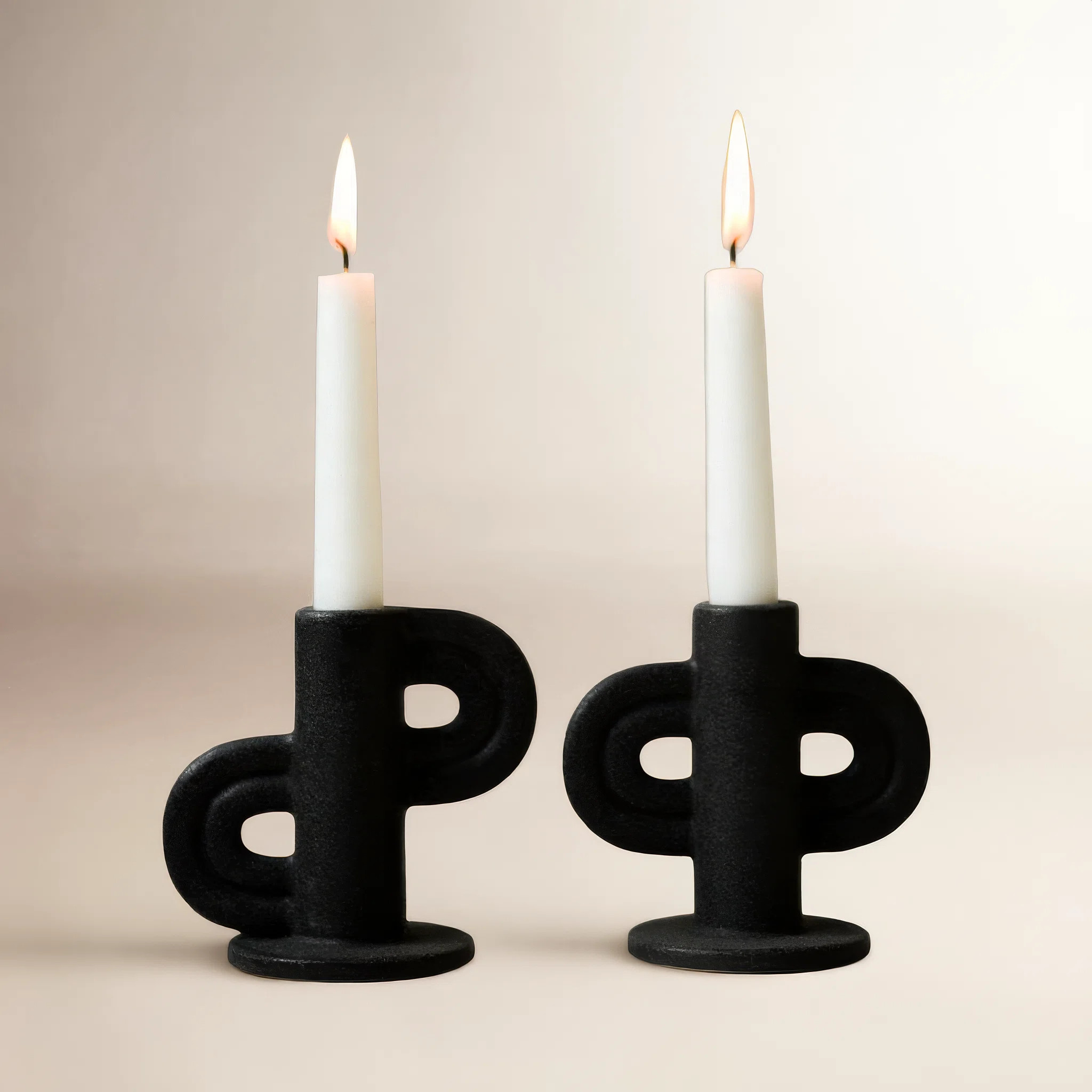 Shun 4.33'' H Ceramic Tabletop Candlestick | Wayfair North America