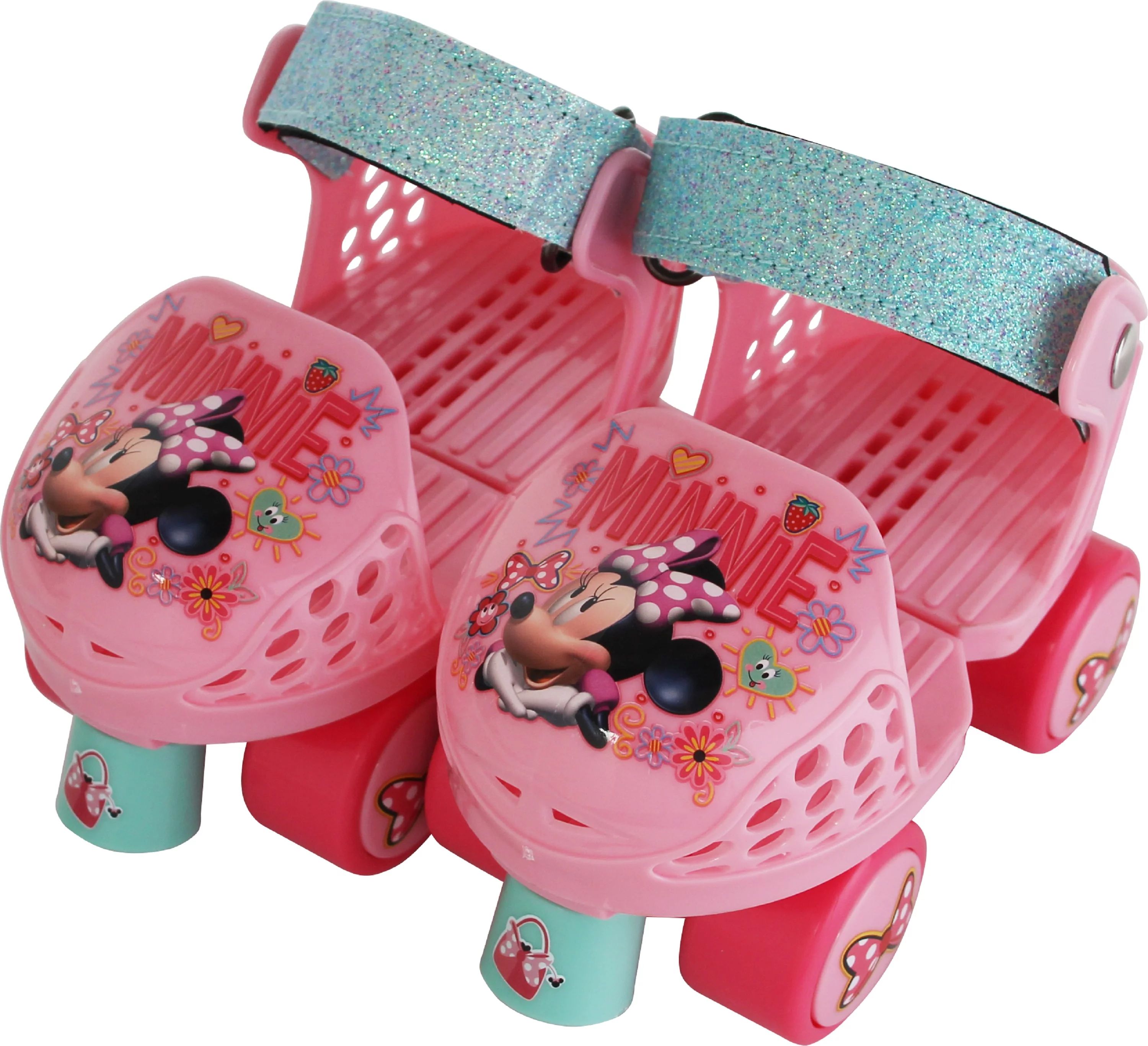 PlayWheels Kids Roller skate - Minnie Mouse, Junior Size 5-10 with Knee Pads - Walmart.com | Walmart (US)