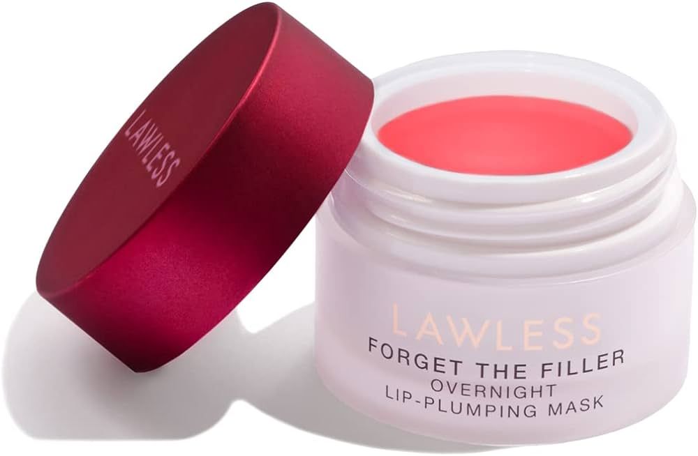 LAWLESS Women's Forget the Filler Cherry Vanilla Lip Mask, Cherry Vanilla, 0.28 oz | Amazon (US)