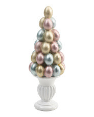 16in Metallic Egg Tree On Stand | TJ Maxx