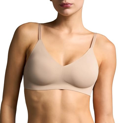 EBY Relief Bra, Wireless Bras for Women, Seamless Bralette with Adjustable Straps, Supportive Bras for Women, Women’s Clothing - Nude, Medium | Amazon (US)