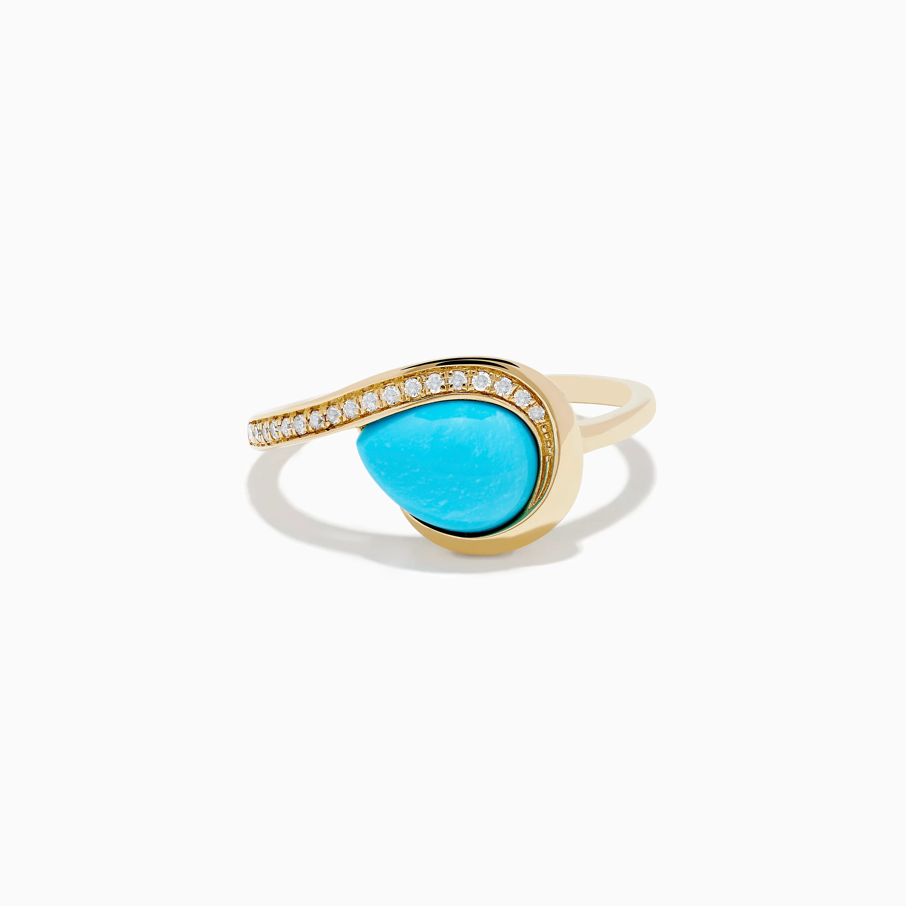 Terra 14K Yellow Gold Turquoise and Diamond Ring | Effy Jewelry