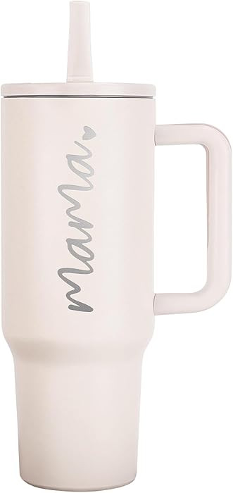 Mama Tumbler 40 oz Cup with Lids Straws First Mothers Day Gifts for New Mom Gifts for Pregnant Mo... | Amazon (US)