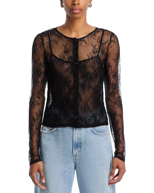 WAYF Penelope Lace Camisole & Cardigan Set  | Bloomingdale's Women | Bloomingdale's (US)