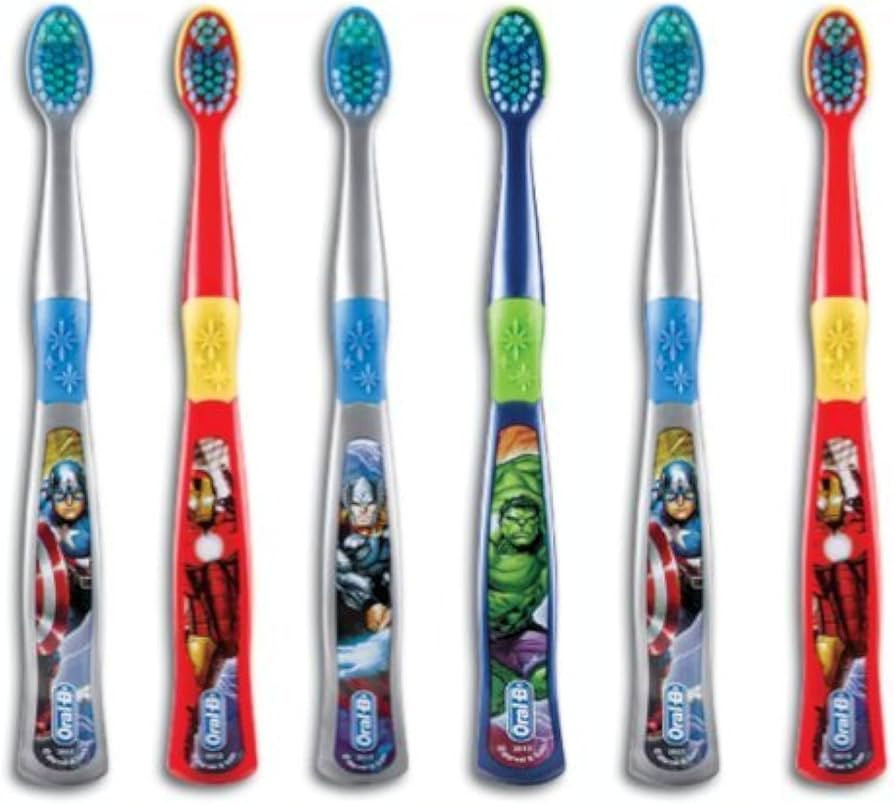 Oral-B Kids Spider Man Toothbrush for Little Children Ages 3+ Years Old, Extra Soft, Pack of 6 | Amazon (US)