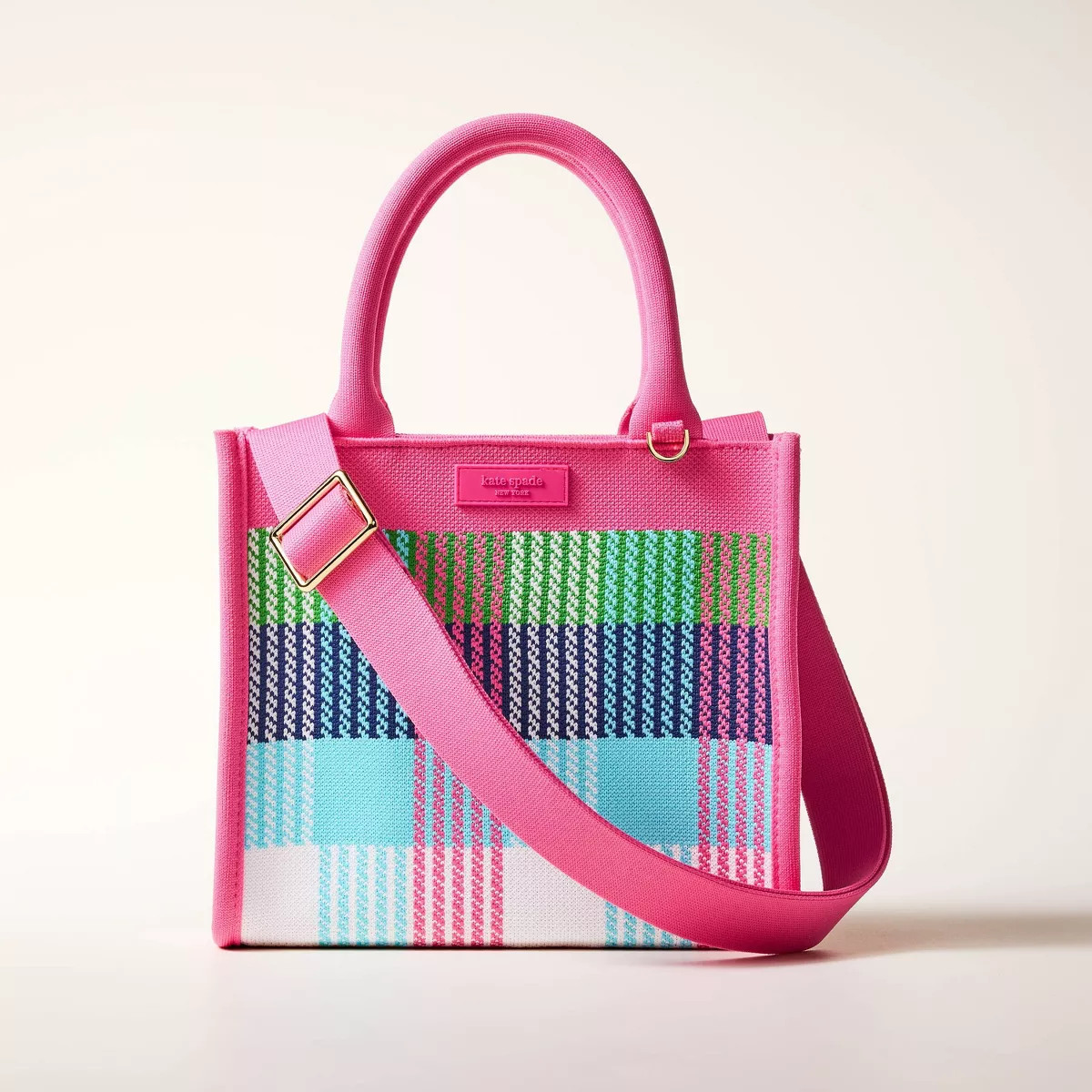 Plaid Knit Crossbody Bag - kate spade new york x Target Red/Pink/Green/Blue | Target