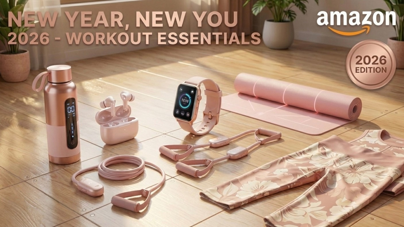 ✨ My 2026 Wellness Era: Amazon Fitness Essentials ✨
Entering 2026 with the ultimate "New Year, New You" mindset! 🧘‍♀️ If you're looking to upgrade your workout routine, I’ve scouted the best Amazon fitness finds that combine high-performance tech with that perfect aesthetic gym girl vibe.
From seamless leggings that actually stay in place to the latest smart fitness trackers, these are my top 2026 workout essentials. Whether you're into Pilates, heavy lifting, or daily "hot girl walks," this curated list has everything you need to stay motivated and stylish.
Shop the Look:
• Smart Water Bottle: Stay hydrated with real-time tracking.
• Noise-Canceling Earbuds: In the perfect matte rose gold.
• Eco-Friendly Yoga Mat: Extra thick for joint support and aesthetic tones.
• Resistance Band Set: Premium fabric bands in neutral shades.
• High-Waist Compression Set: Buttery soft and squat-proof.

Amazon Workout Finds 2026, Aesthetic Gym Gear, Wellness Journey, New Year Fitness Goals, Home Gym Essentials, Pilates Girl Aesthetic, Affordable Activewear.
#LTKfit #LTKhome #AmazonFinds #AmazonFitness #2026Goals #WorkoutEssentials #WellnessAesthetic #FitnessMotivation #NewYearNewYou

#LTKSaleAlert #LTKWorkwear #LTKActive