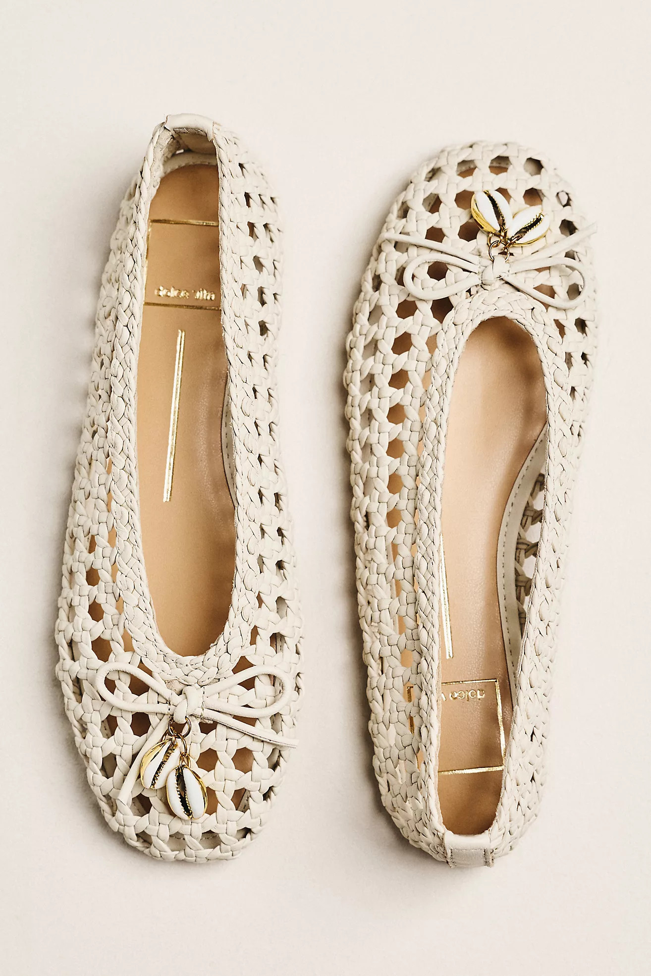 Dolce Vita Cason Charm Woven Ballet Flats | Anthropologie (US)