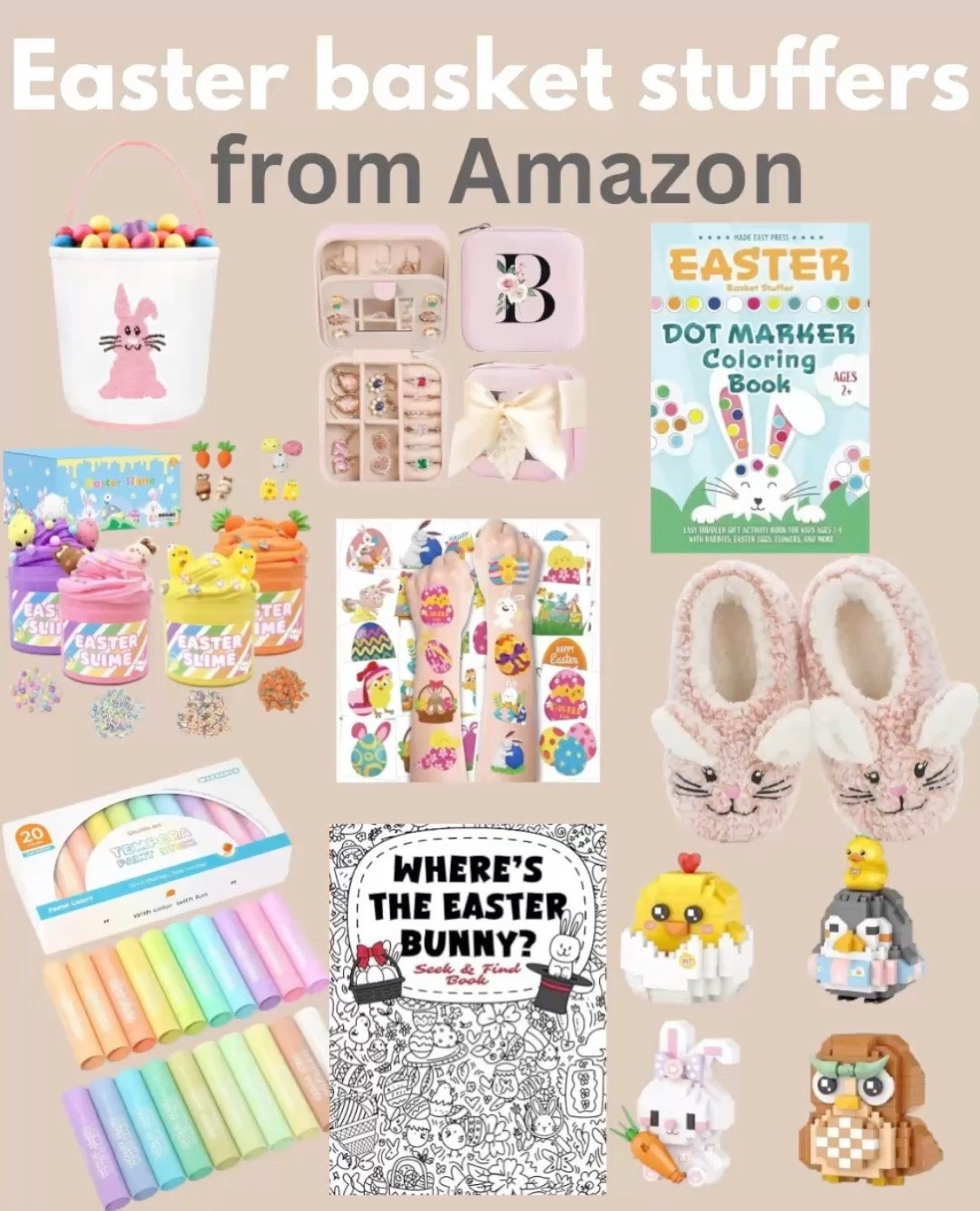 Easter basket stuffers from Amazon for girls! 
Easter basket, Easter basket stuffers for girls, Easter basket stuffers for kids from Amazon, Amazon finds, Amazon Easter 

#LTKKids #LTKSeasonal