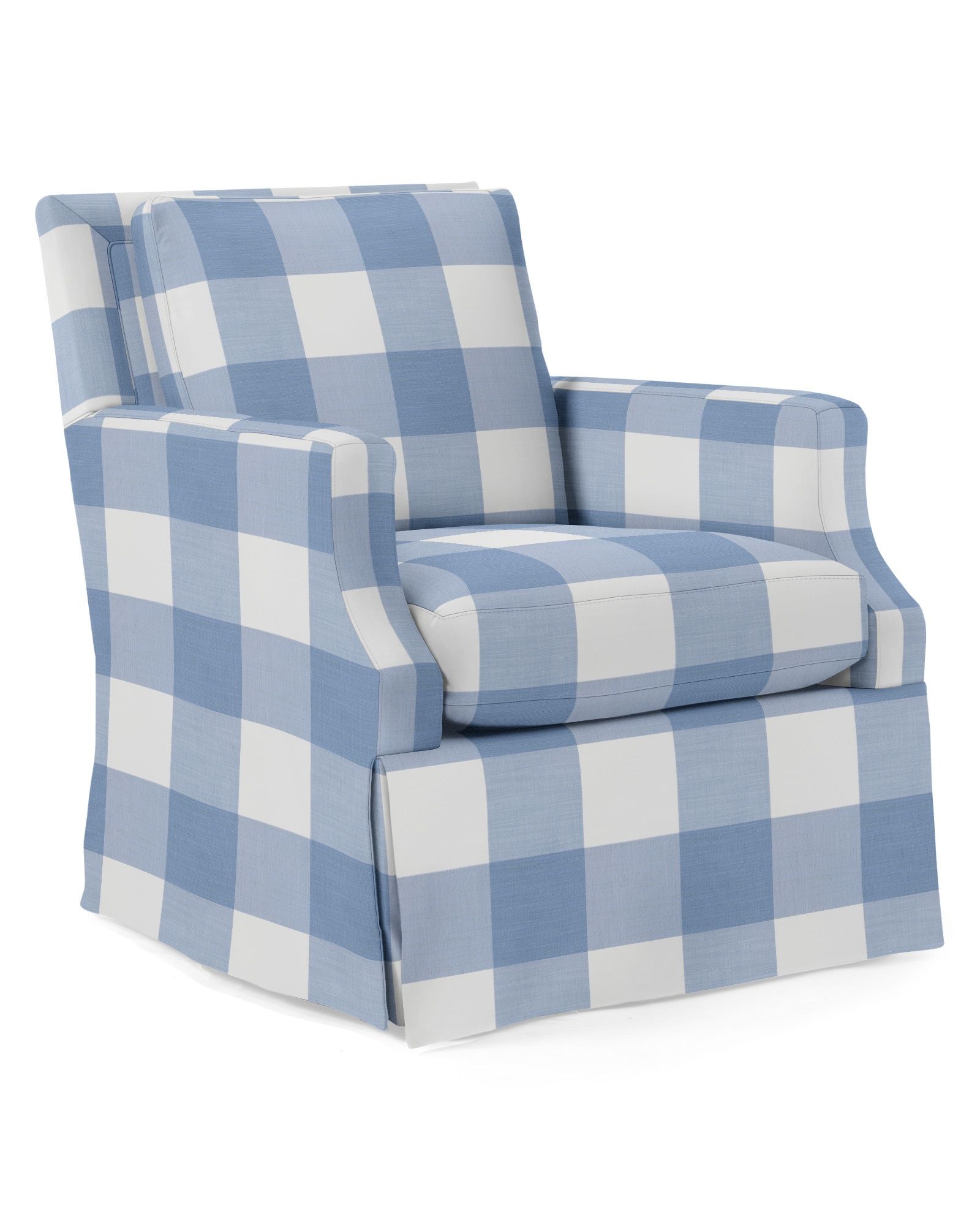 Grady Swivel Glider - Skirted | Serena and Lily