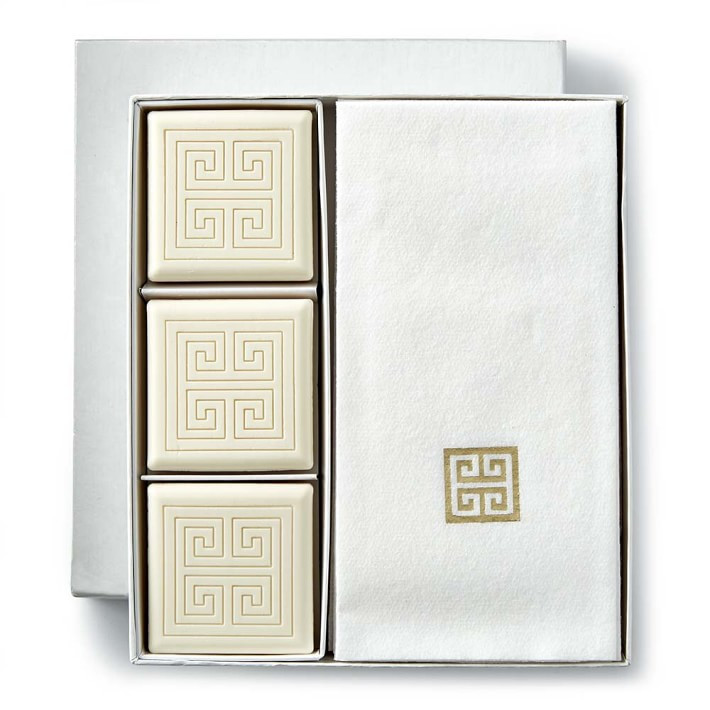 Greek Key Soap and Towel Gift Set | Williams-Sonoma