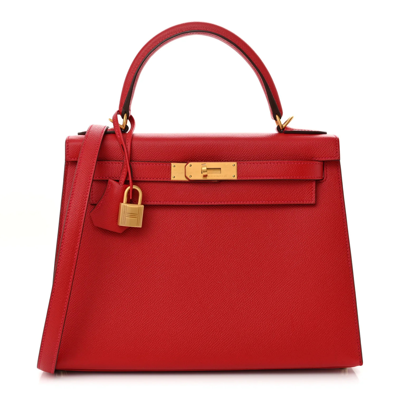 Hermes Epsom Horseshoe Kelly Sellier 28 Rouge Casaque Black 1715866 | FASHIONPHILE (US)