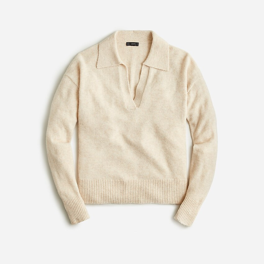 Collared V-neck sweater in Supersoft yarn | J. Crew US