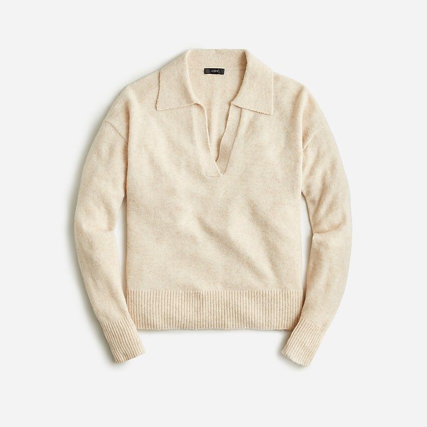 Collared V-neck sweater in Supersoft yarn | J.Crew US