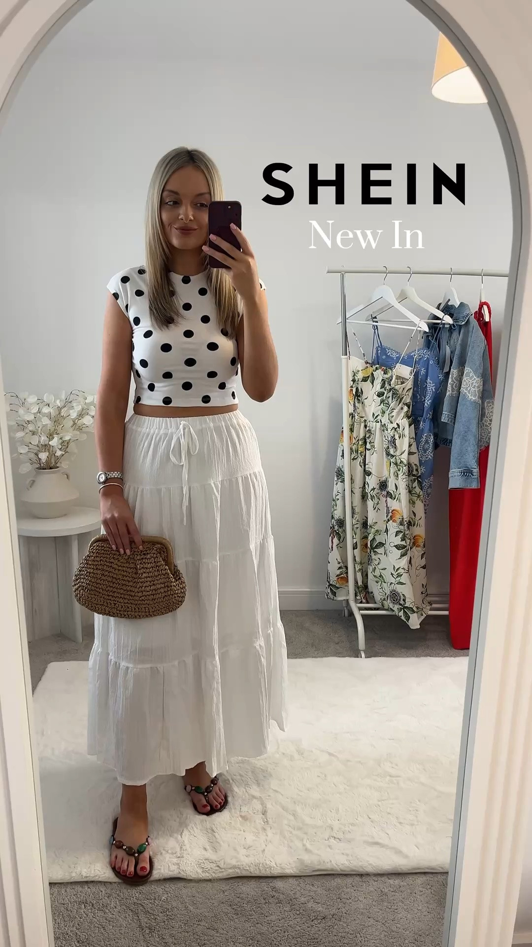 Shein and Stradivarius New In Summer Outfit 🤍🫶✨

I love this white maxi skirt for the summer paired with this polka dot top and I love this woven bag perfect for the summer 🫶

Summer fashion white skirt polka dot top

#LTKsummer #LTKspring #LTKeurope