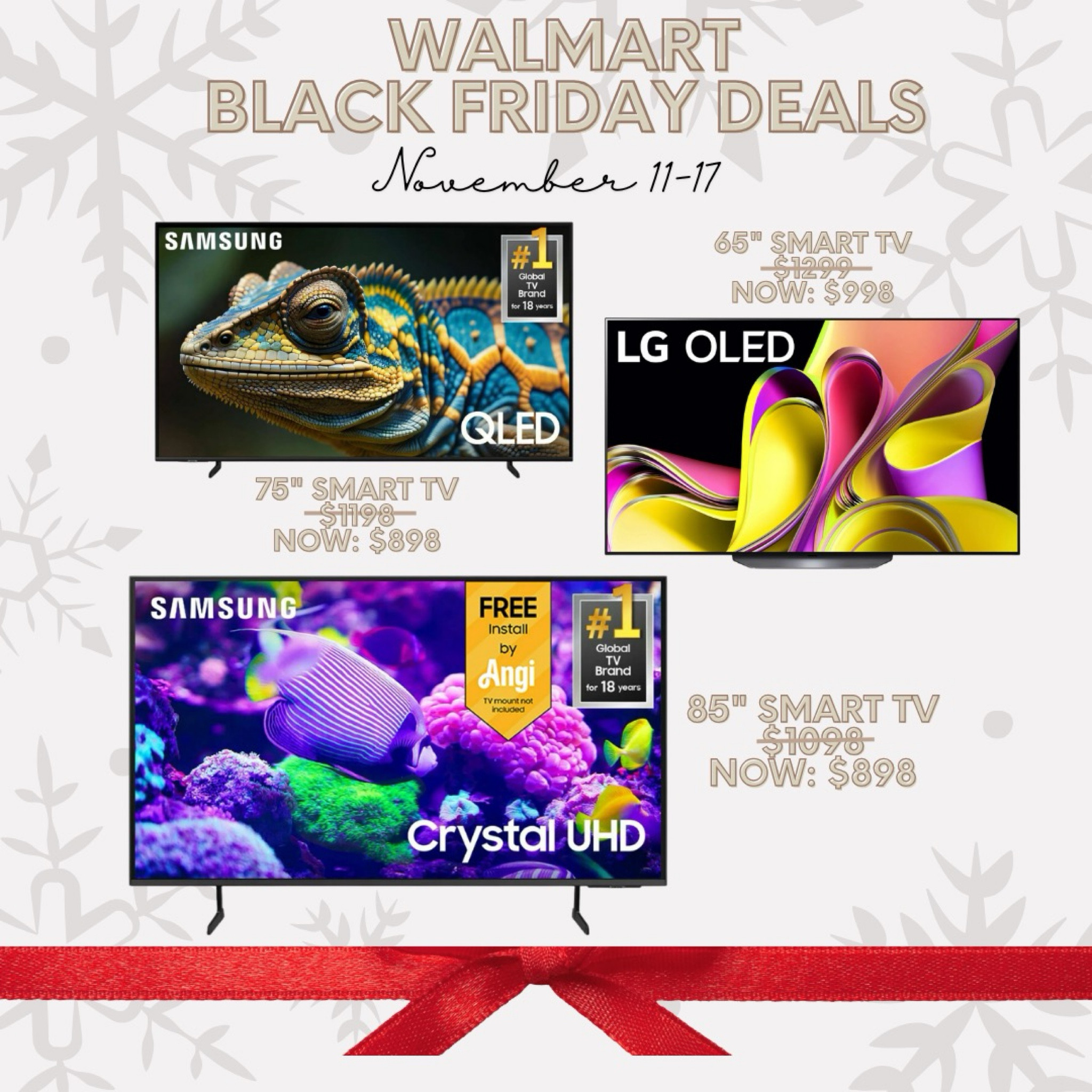 #walmartpartner Walmart’s Black Friday Deals are back! 👏 Sharing TV and tech deals 📺 🎧 💻 @walmart #walmartdeals #blackfriday #blackfridaydeals

#LTKHoliday #LTKSeasonal #LTKGiftGuide
