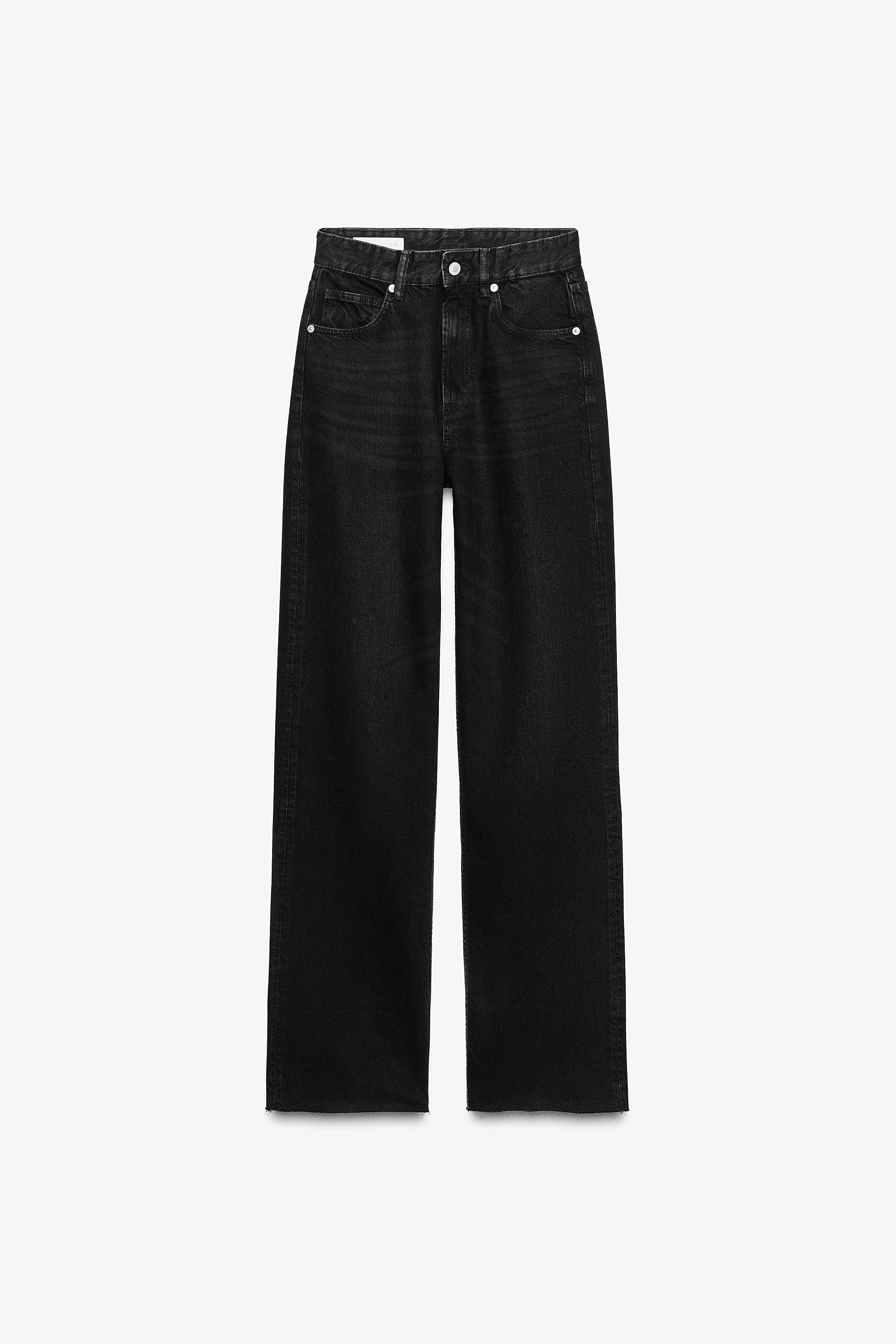 TRF HIGH-RISE WIDE LEG JEANS | Zara Canada