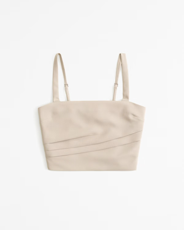 Tailored Squareneck Set Top | Abercrombie & Fitch (US)