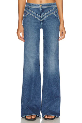 MOTHER The Criss Cross Roller Heel Jeans in Blue | FWRD 