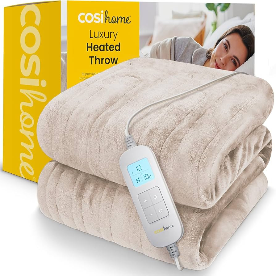 Cosi Home Heizdecke 180x130 cm - Elektrische Wärmedecke mit Abschaltautomatik, Überhitzungsschu... | Amazon (DE)