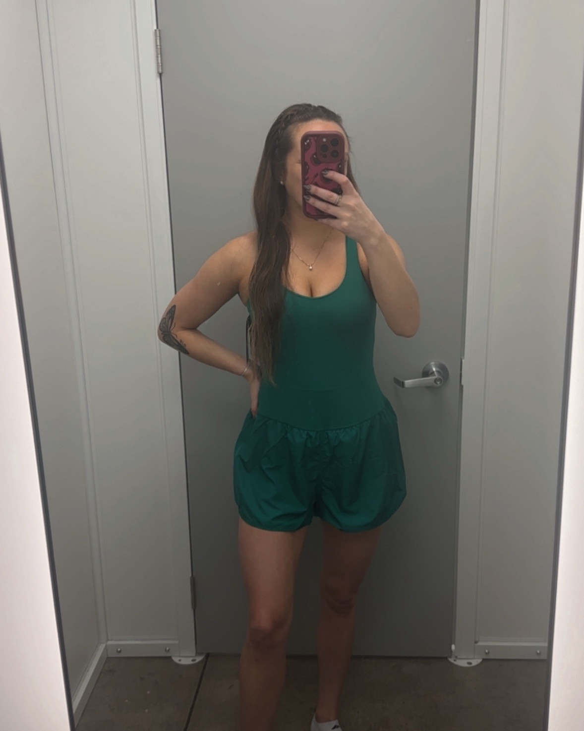 WALMART sporty onesie - built in spandex shorts underneath 

#LTKdayinmylife #LTKSaleAlert #LTKootd