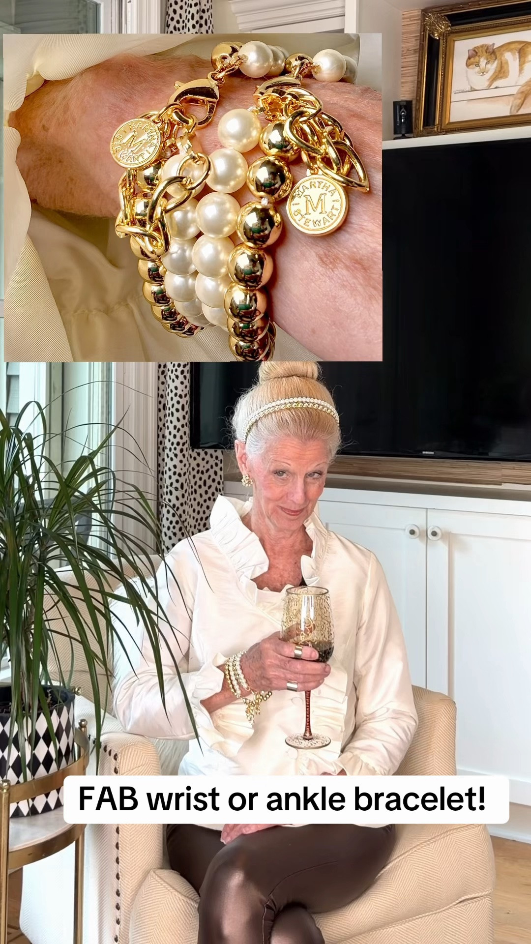 OMG Pearl and Gold ankle or wrist bracelet by Martha Stewart! Thank you for the quality and fabulous classy fashion that can be worn 24/7/365. Y’all need to check this out! COMMENT. Pearls. #fyp #pearl #jewelry #gold

#LTKOver40 #LTKootd #LTKBeauty