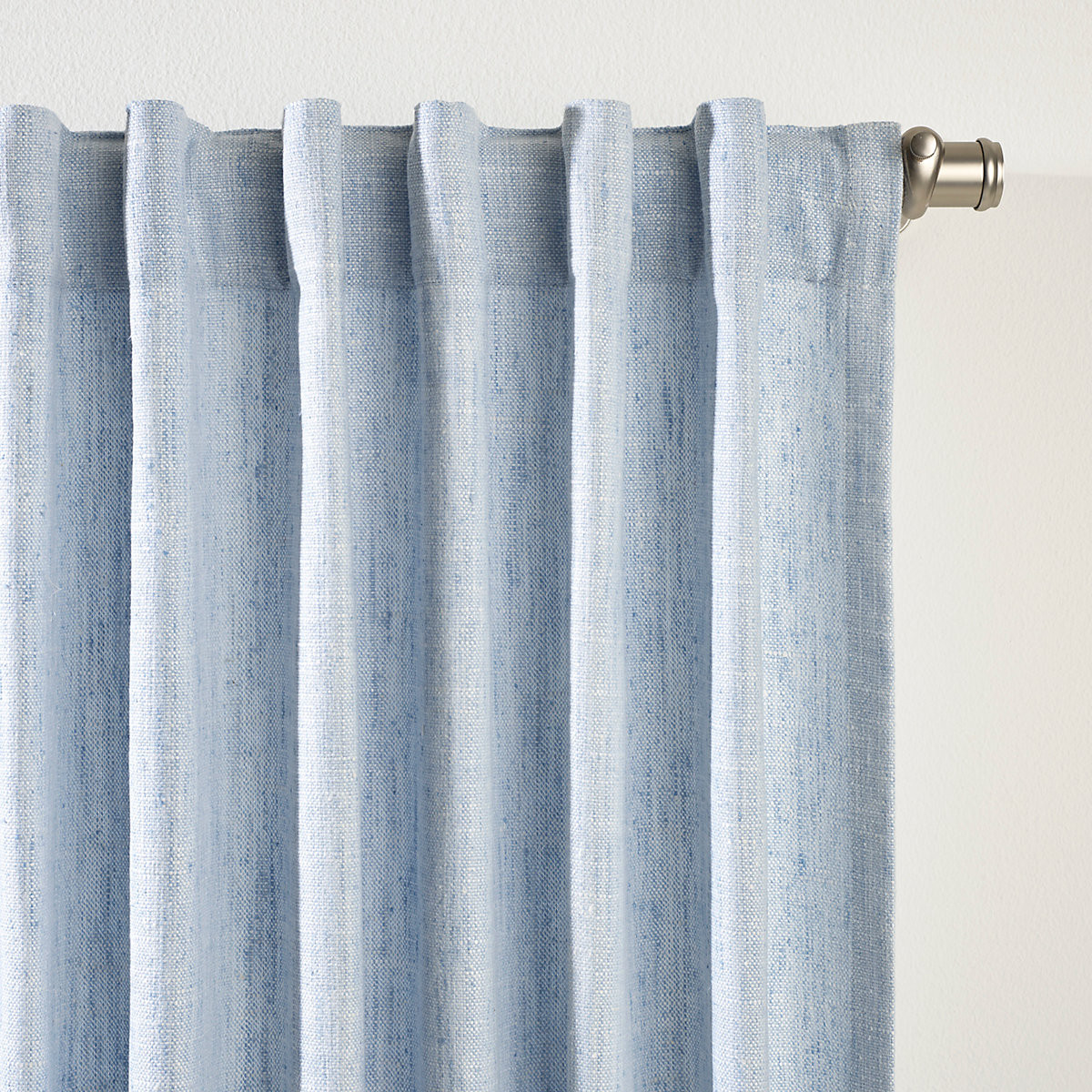 Greylock Soft French Blue Indoor/Outdoor Curtain Panel | Annie Selke