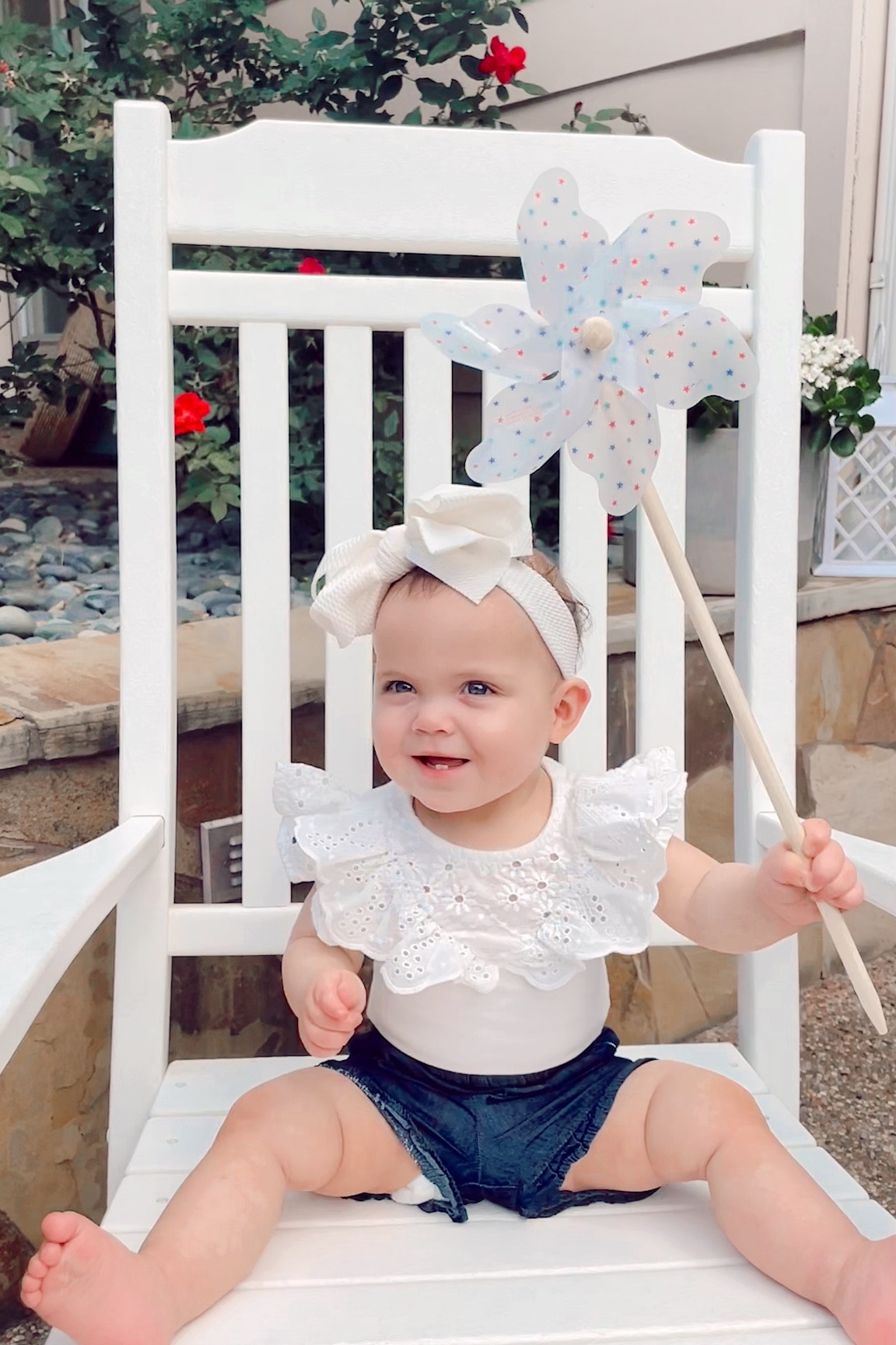 Her top  is from Zara, but linked similar one 
Fourth of July 
Fourth of July baby outfit
Baby girl shorts 
White rocking chair 

#LTKbaby #LTKfamily