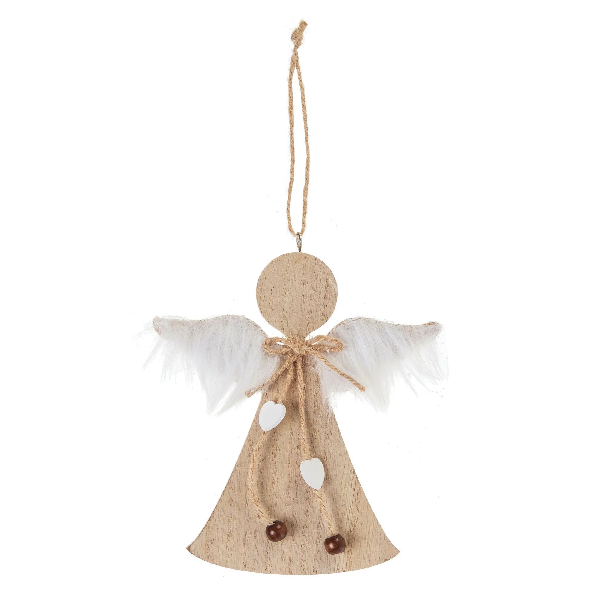 Holiday Time Angel Wooden Christmas Ornament | Walmart (US)