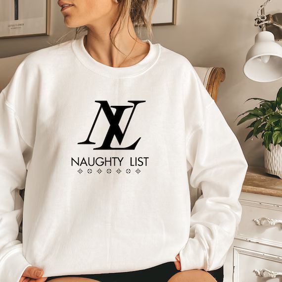Naughty List Sweatshirt, Naughty or Nice, Naughty Christmas Sweater, Christmas Shirt, Ugly Christ... | Etsy (US)