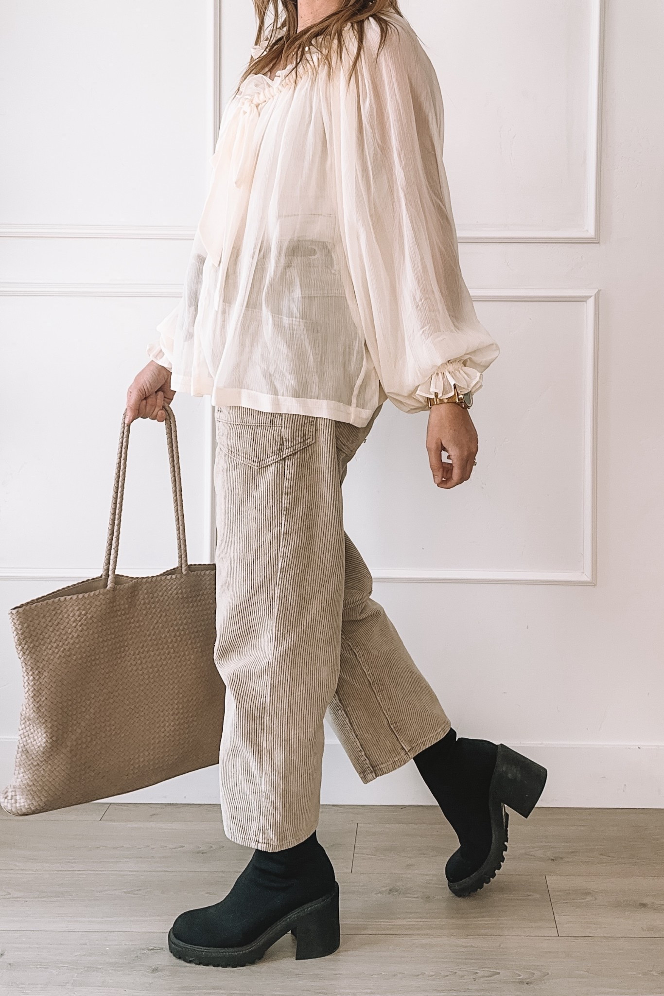 Neutral winter outfit 🤎 Cozy textures + easy layers. Linked everything here - boots, cords, bag & blouse.


#LTKgrwm #LTKTall #LTKootd