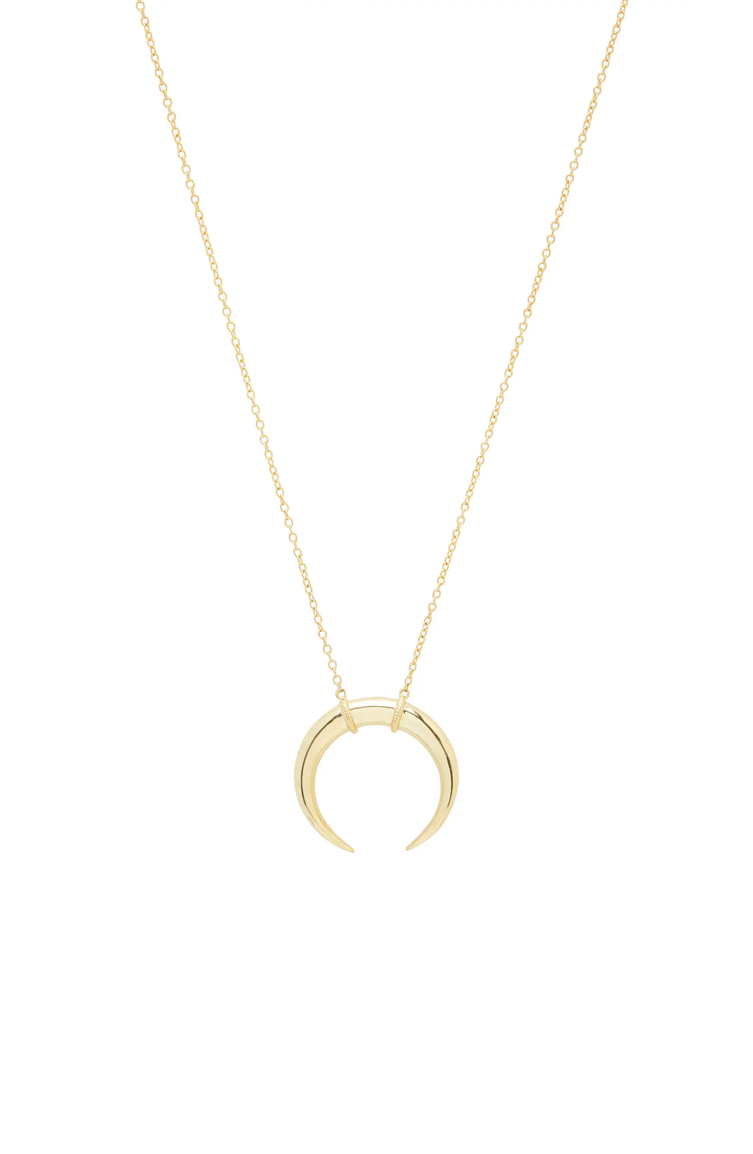 Cayne Crescent Plated Pendant Necklace | Nordstrom