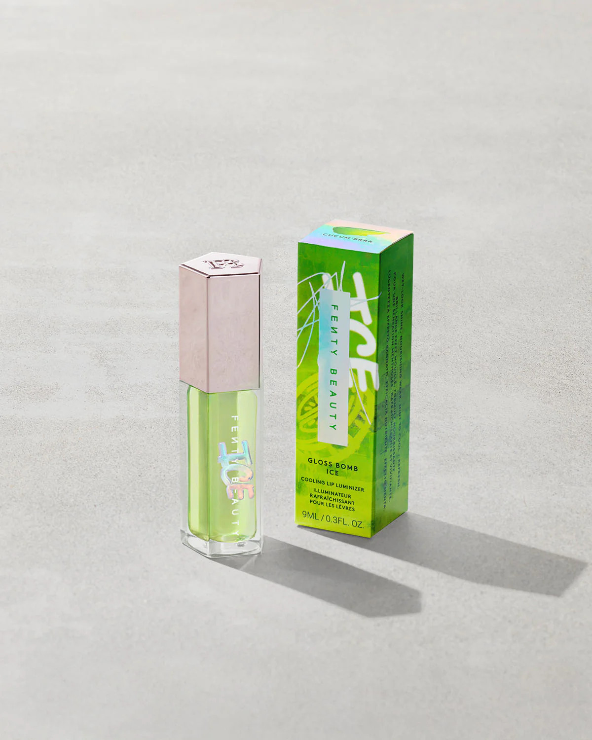 Gloss Bomb Ice Cooling Lip Luminizer  Cucum'brrr | Fenty Beauty